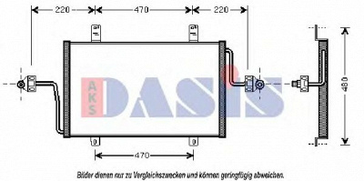 AKS DASIS 182450n -  Конденсатор, кондиционер